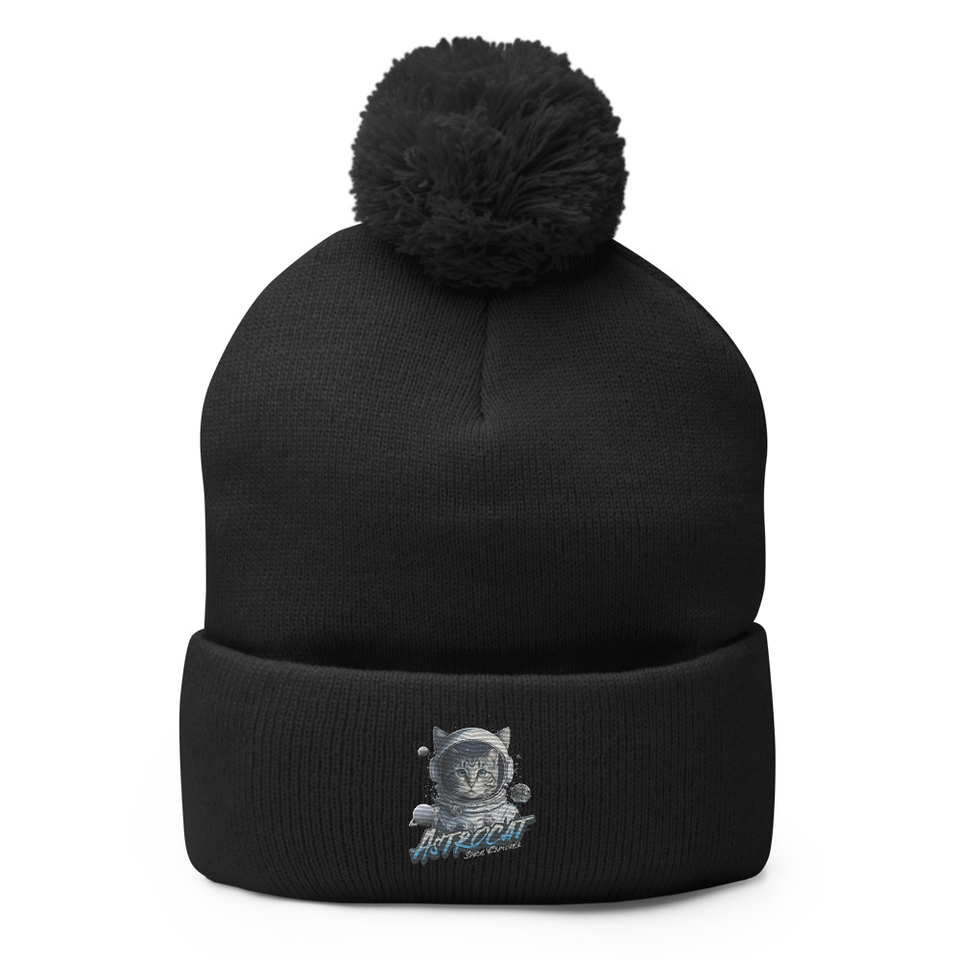 Astrocat Pom-Pom Knit Cap