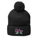 Bad Luck Kitty - Halloween Pom-Pom Knit Cap
