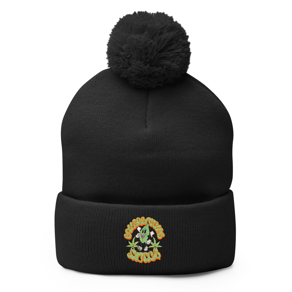 Ballerboyclub Exotics Pom-Pom Knit Cap