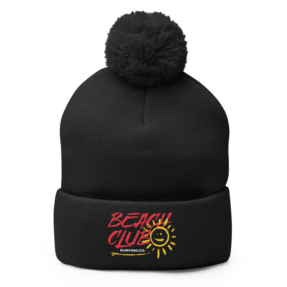 Beach Club Pom-Pom Knit Cap