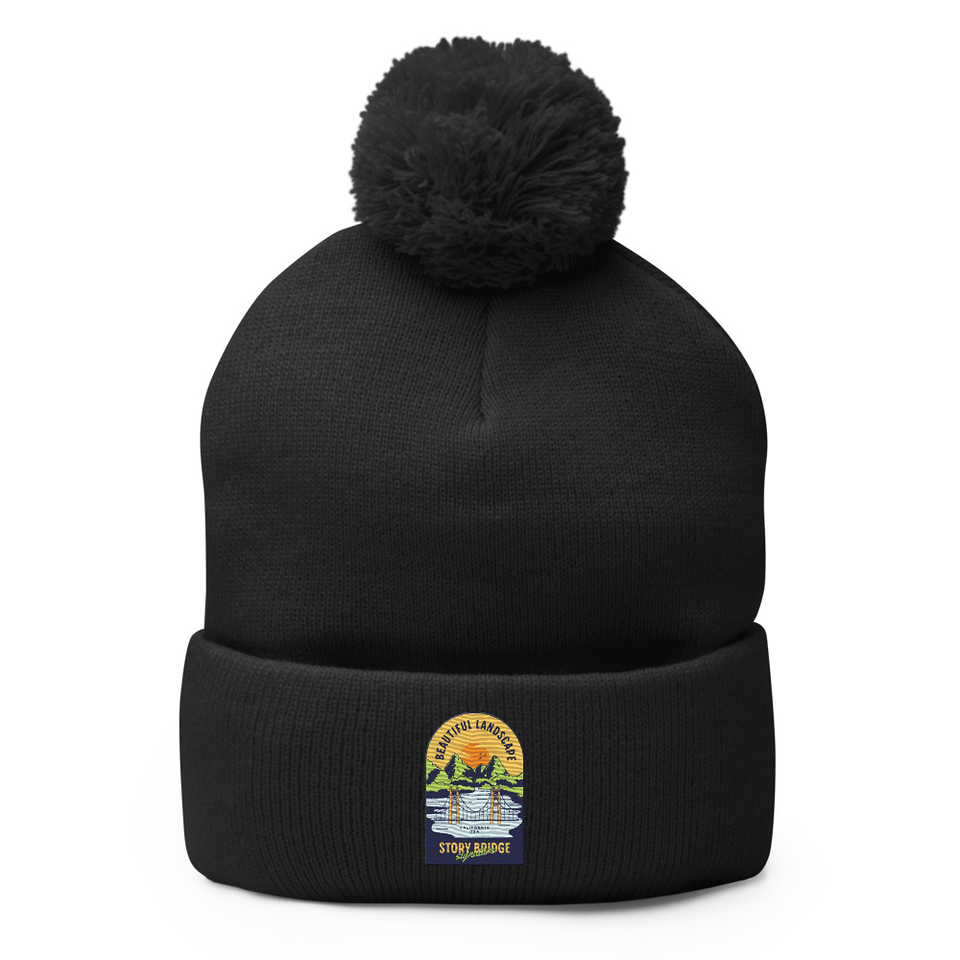 Beautiful Landscape - Outdoor Pom-Pom Knit Cap