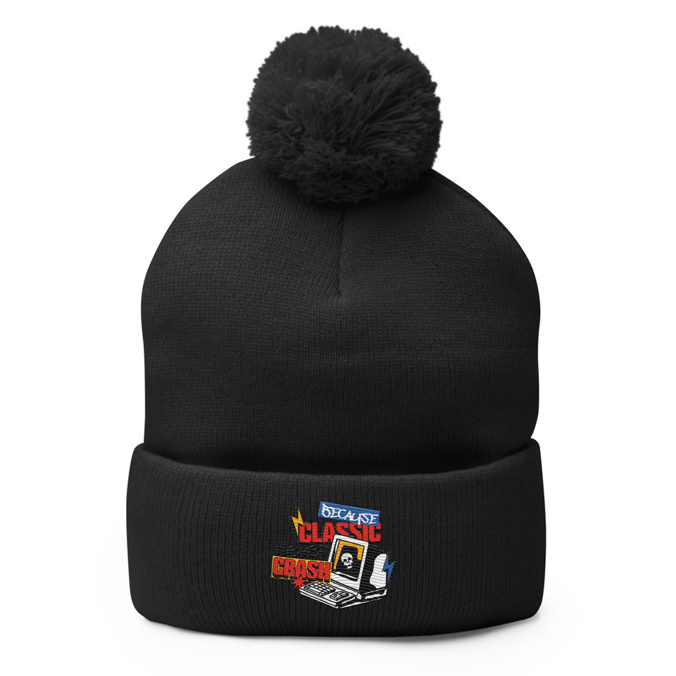 Because Classic Never Crash Pom-Pom Knit Cap