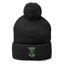 Beware of Frankenstein - Scary Halloween Pom-Pom Knit Cap