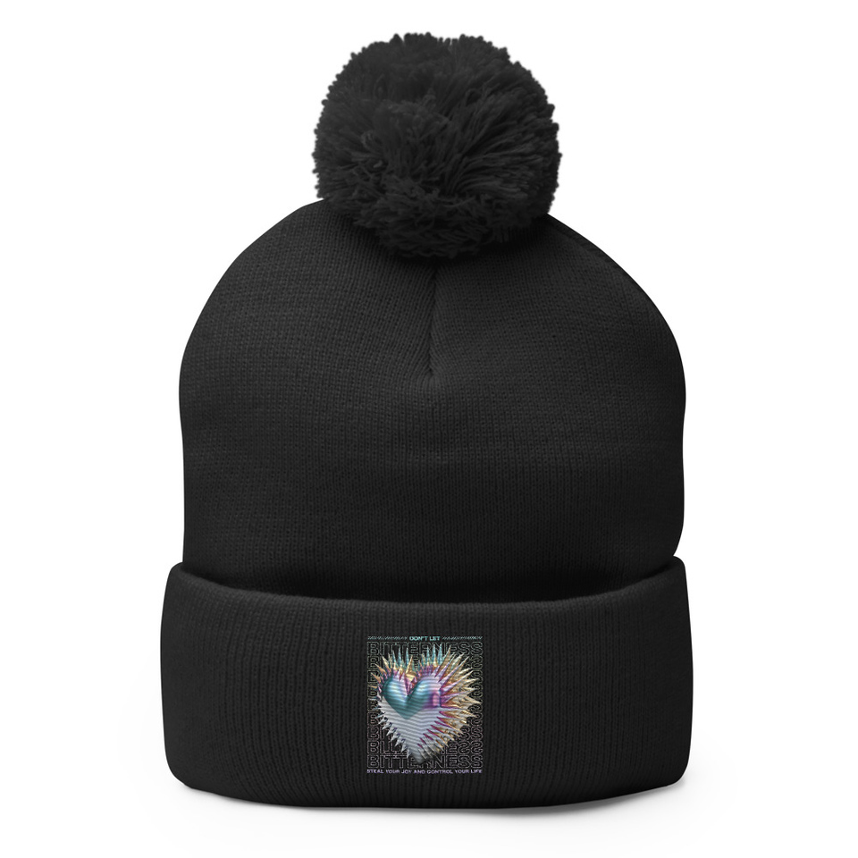Bitterness Pom-Pom Knit Cap
