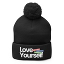 Body Positivity Pom-Pom Knit Cap
