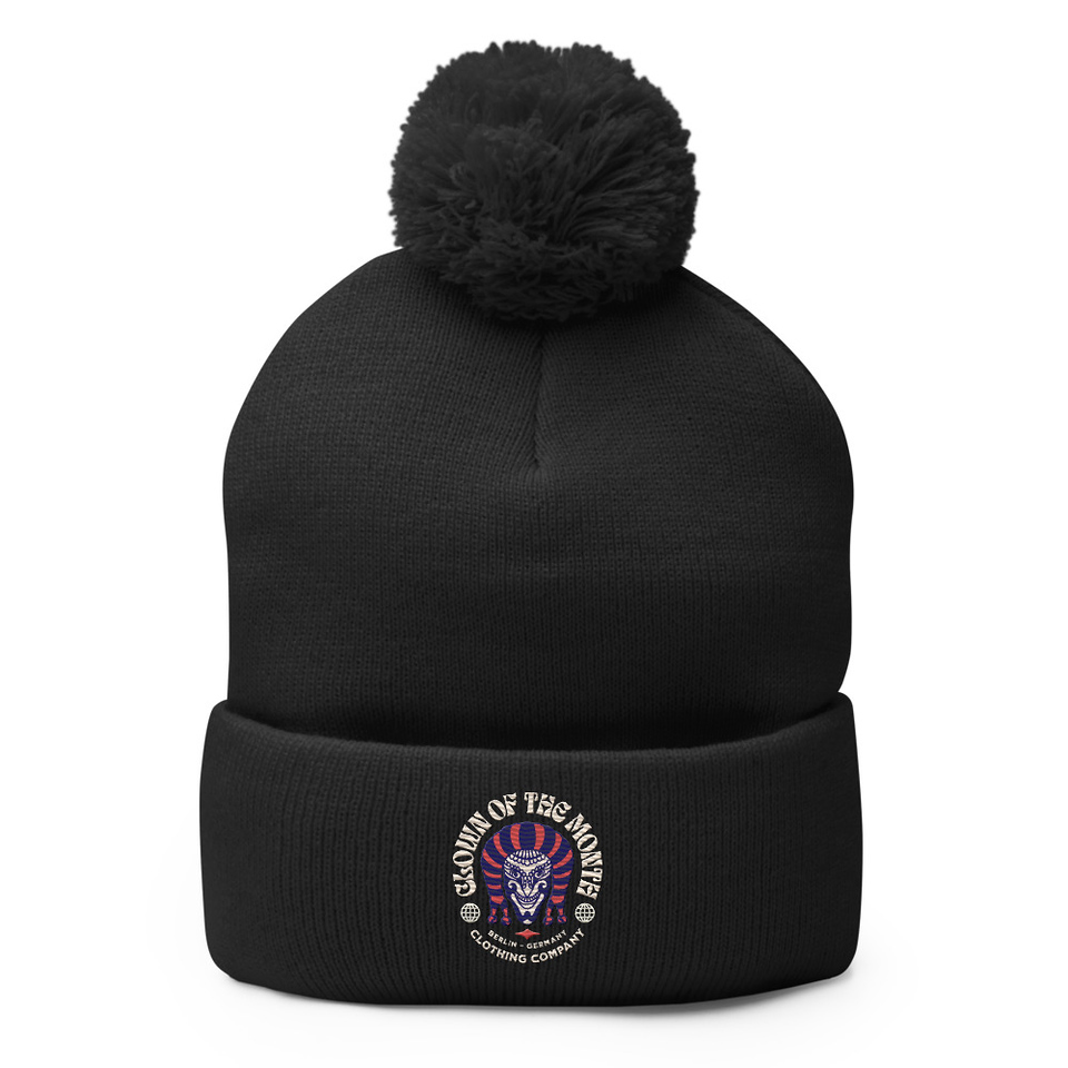 Clown of the Month Pom-Pom Knit Cap
