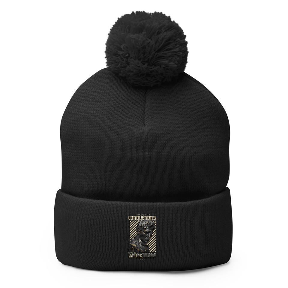 Conquerors Pom-Pom Knit Cap