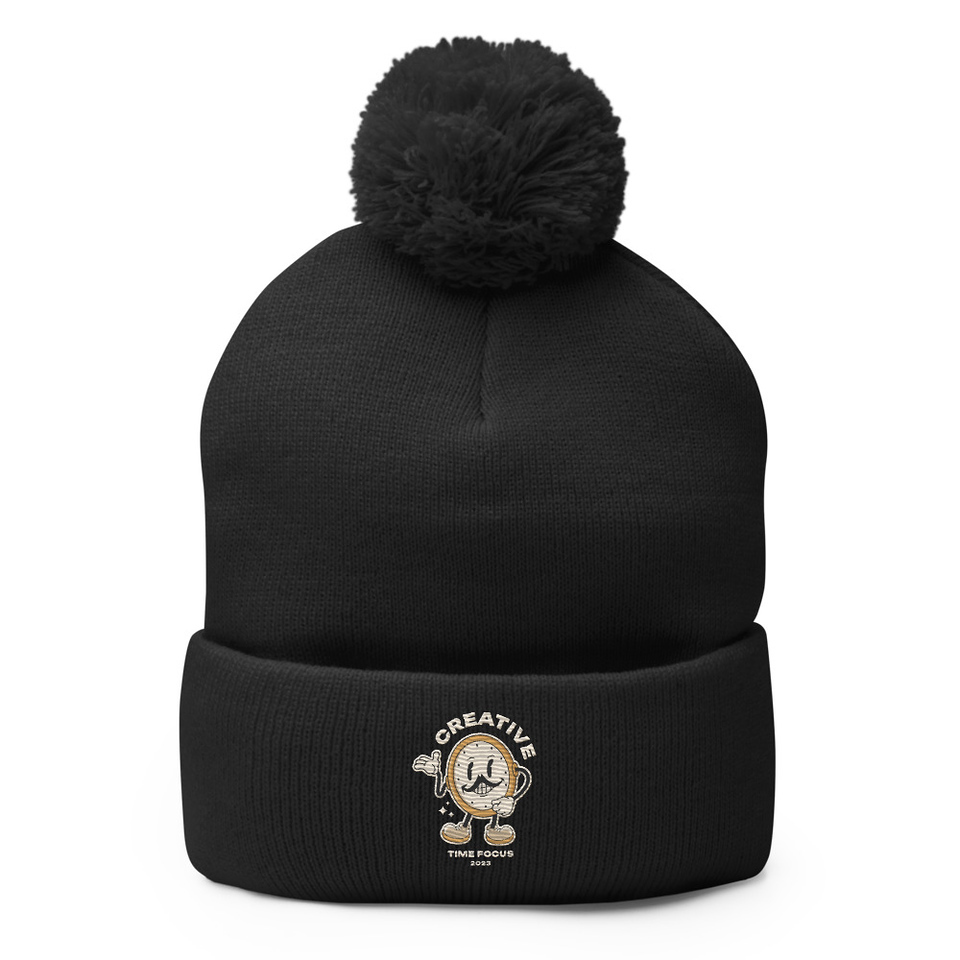 Creative Time Pom-Pom Knit Cap
