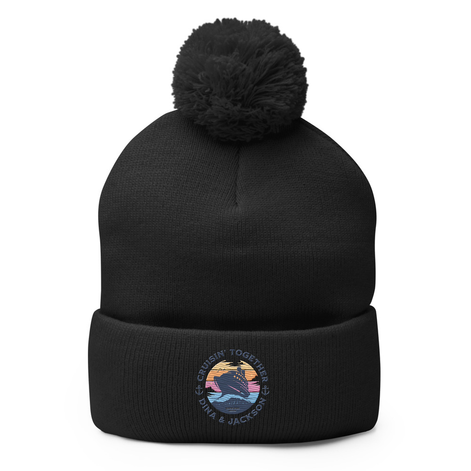 Cruisin' Together - Cruise Ship Pom-Pom Knit Cap