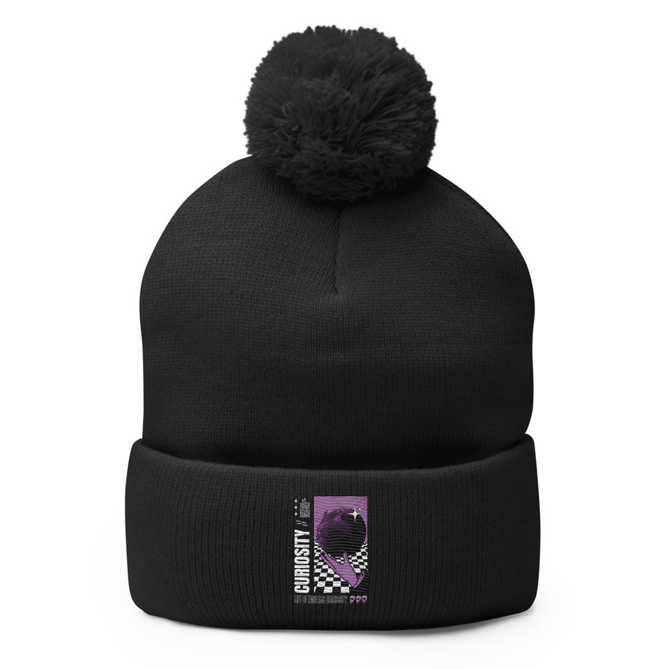 Curiosity Streetwear Pom-Pom Knit Cap