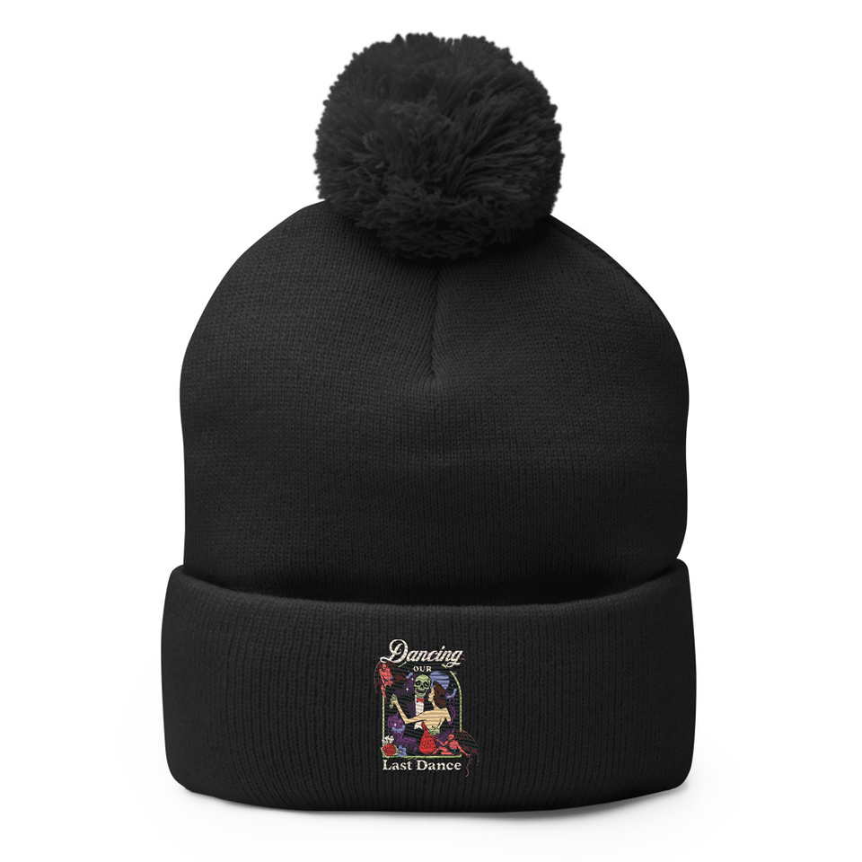Dancing Our Last Dance - Halloween Pom-Pom Knit Cap