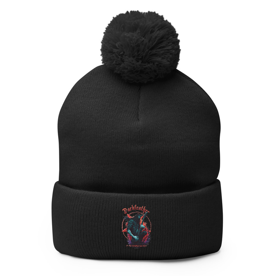 DARKFEATHER Pom-Pom Knit Cap