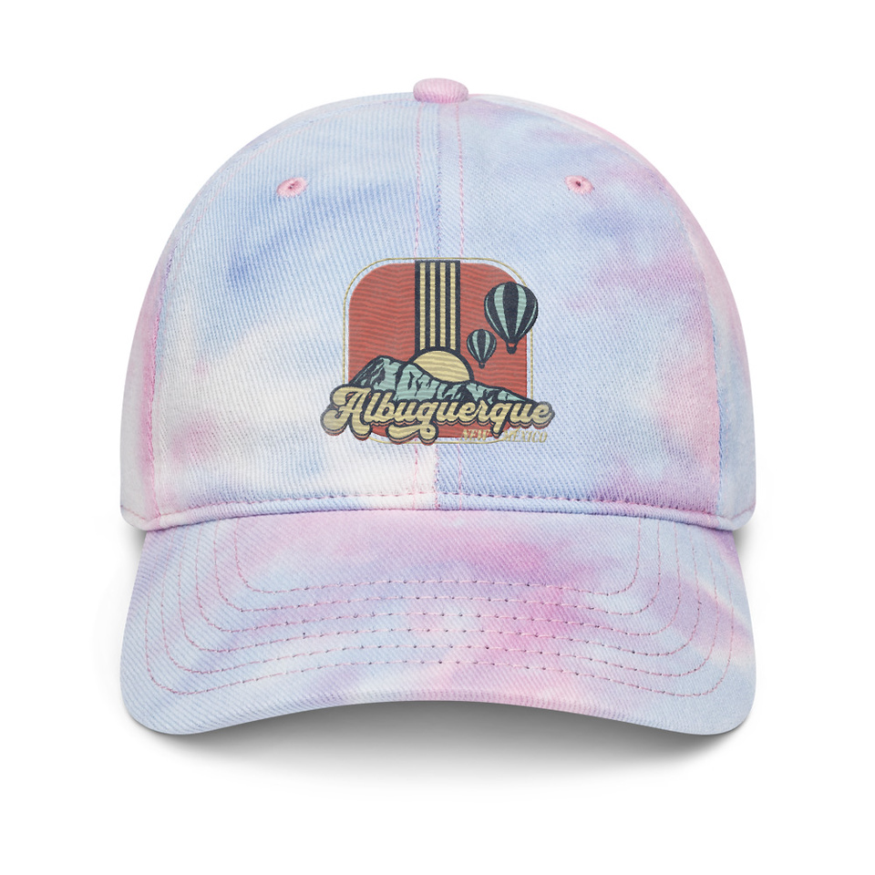Albuquerque - Retro Hot Air Baloon Tie-Dye Hat