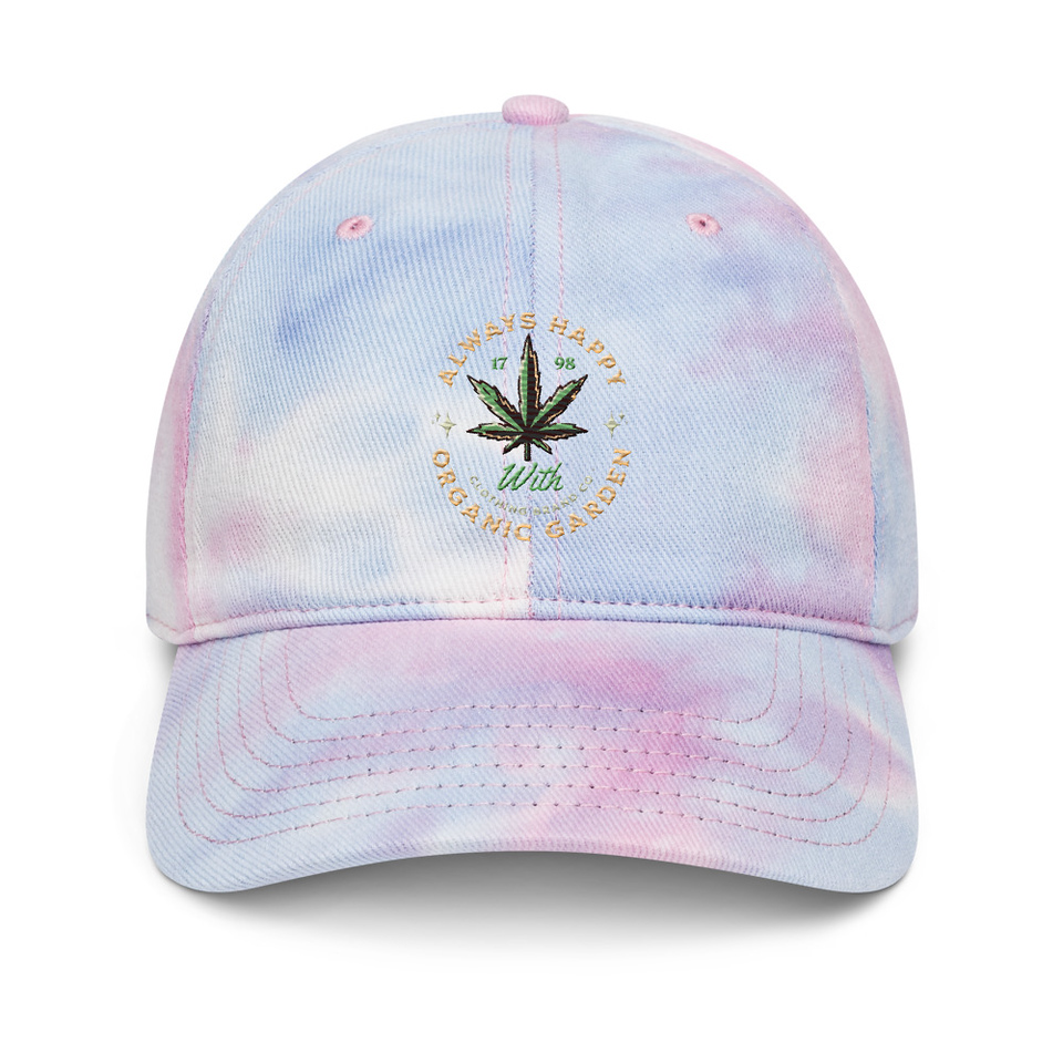 Always Happy - Cannabis Tie-Dye Hat