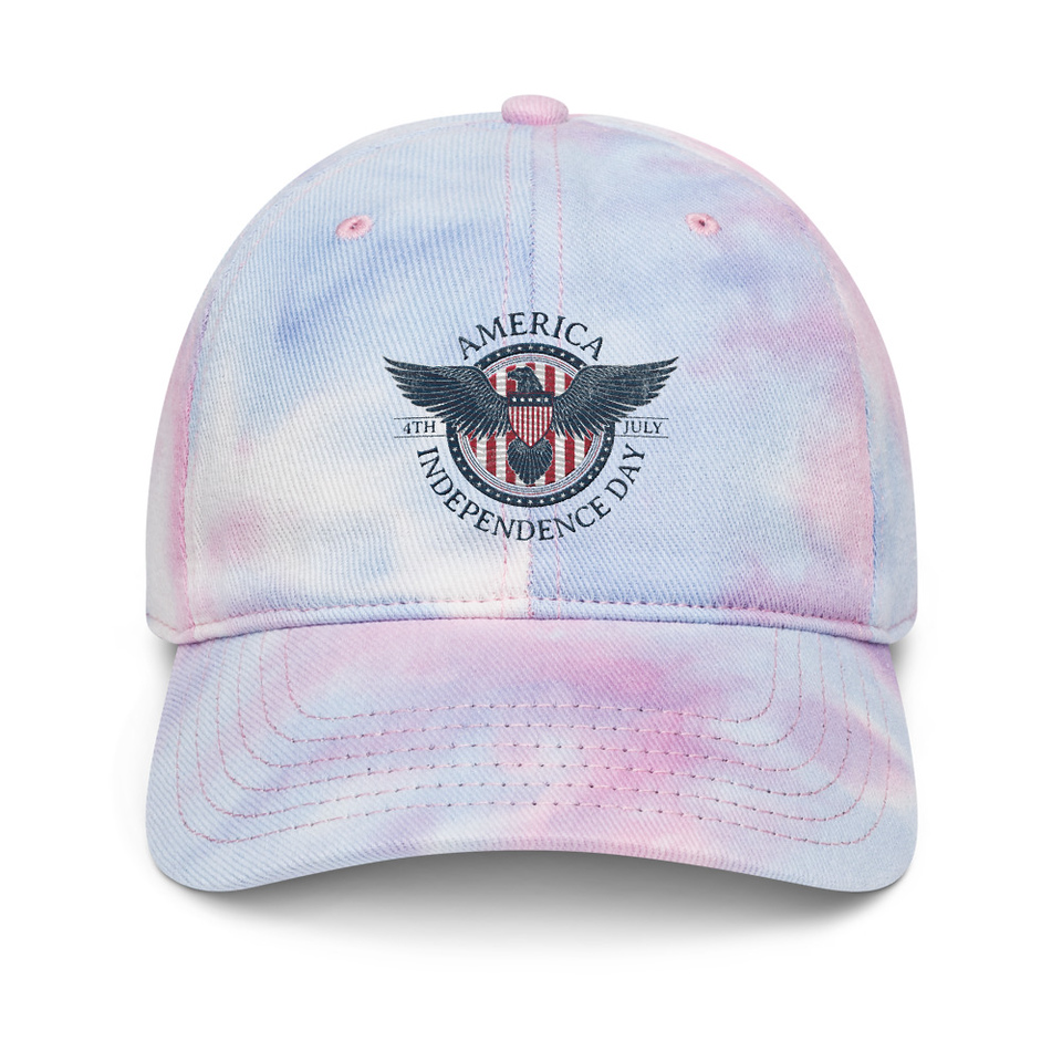 American Eagle Badge Tie-Dye Hat