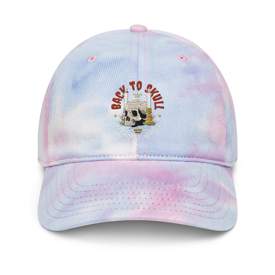 Back to Skull - Authenthic Design  Tie-Dye Hat