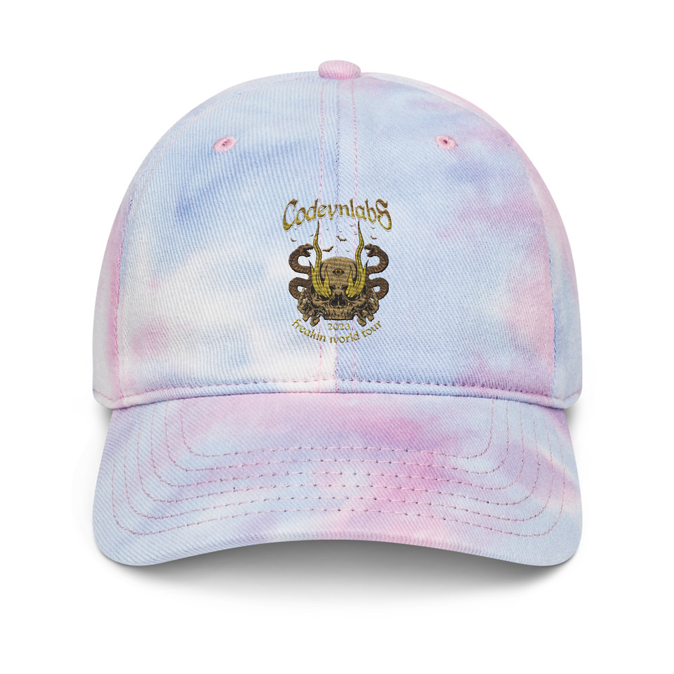 Band Merchandise Tour Illustration Tie-Dye Hat