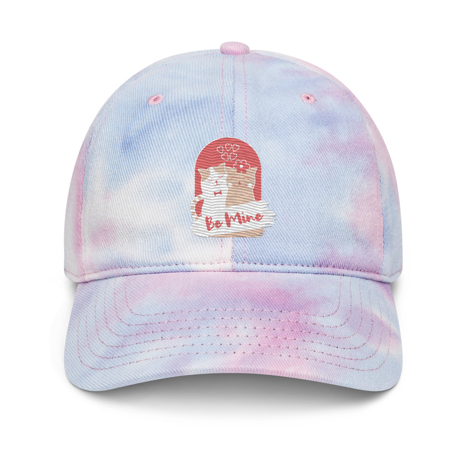 Be Mine - Cute Cat Couple Tie-Dye Hat