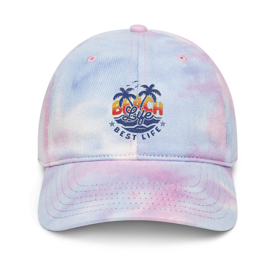 Beach Life Best Life Tie-Dye Hat