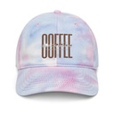 Black Magic - Minimal Modern Coffee Quote Tie-Dye Hat