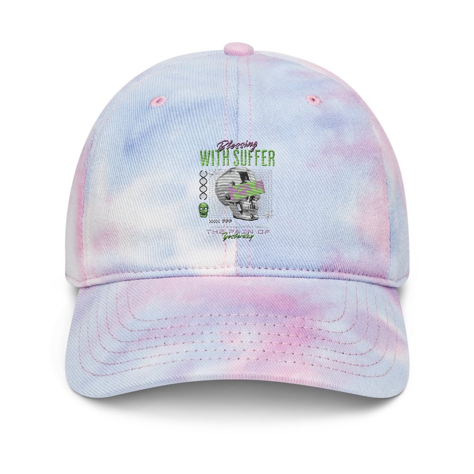 Blessing With Suffer Tie-Dye Hat