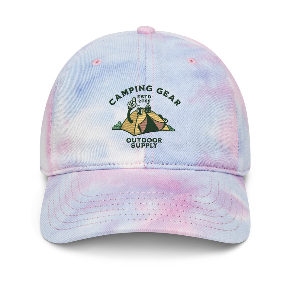 Camping Gear Tie-Dye Hat