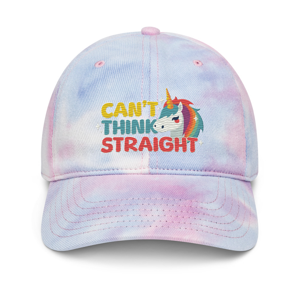 Can't Think Straight (2) Tie-Dye Hat