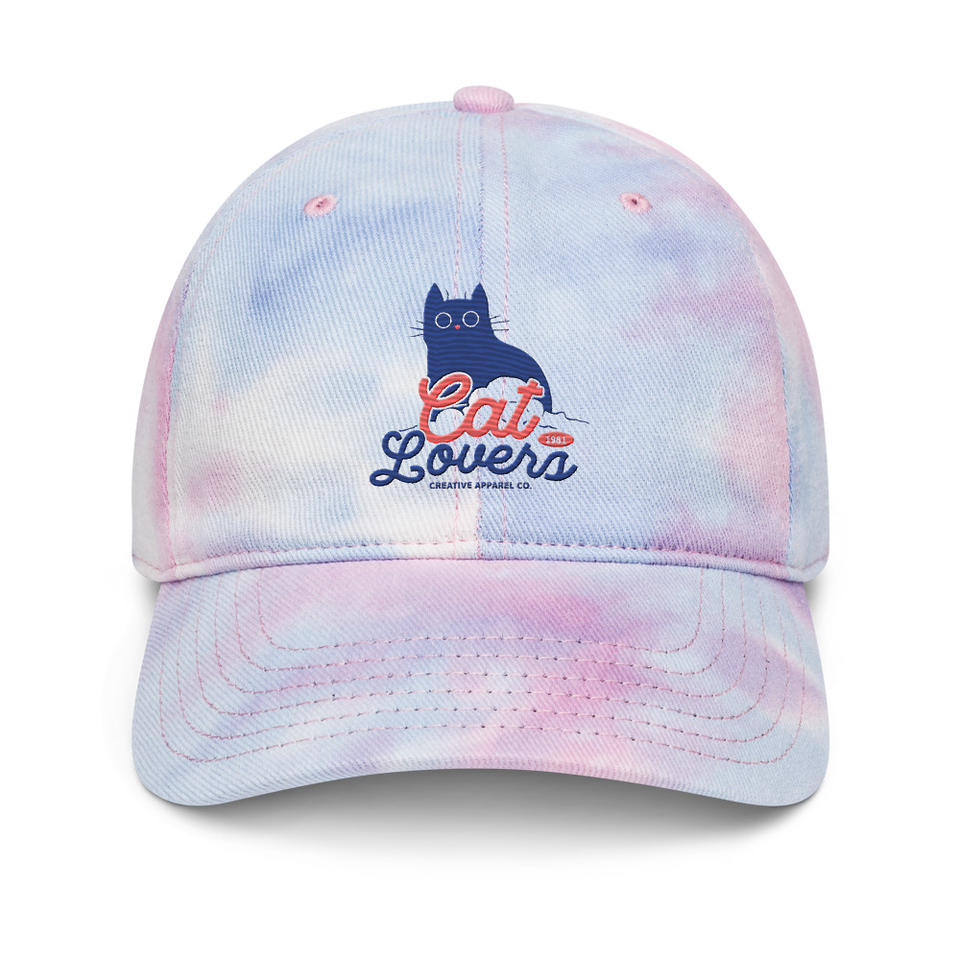 Cats Lovers Tie-Dye Hat