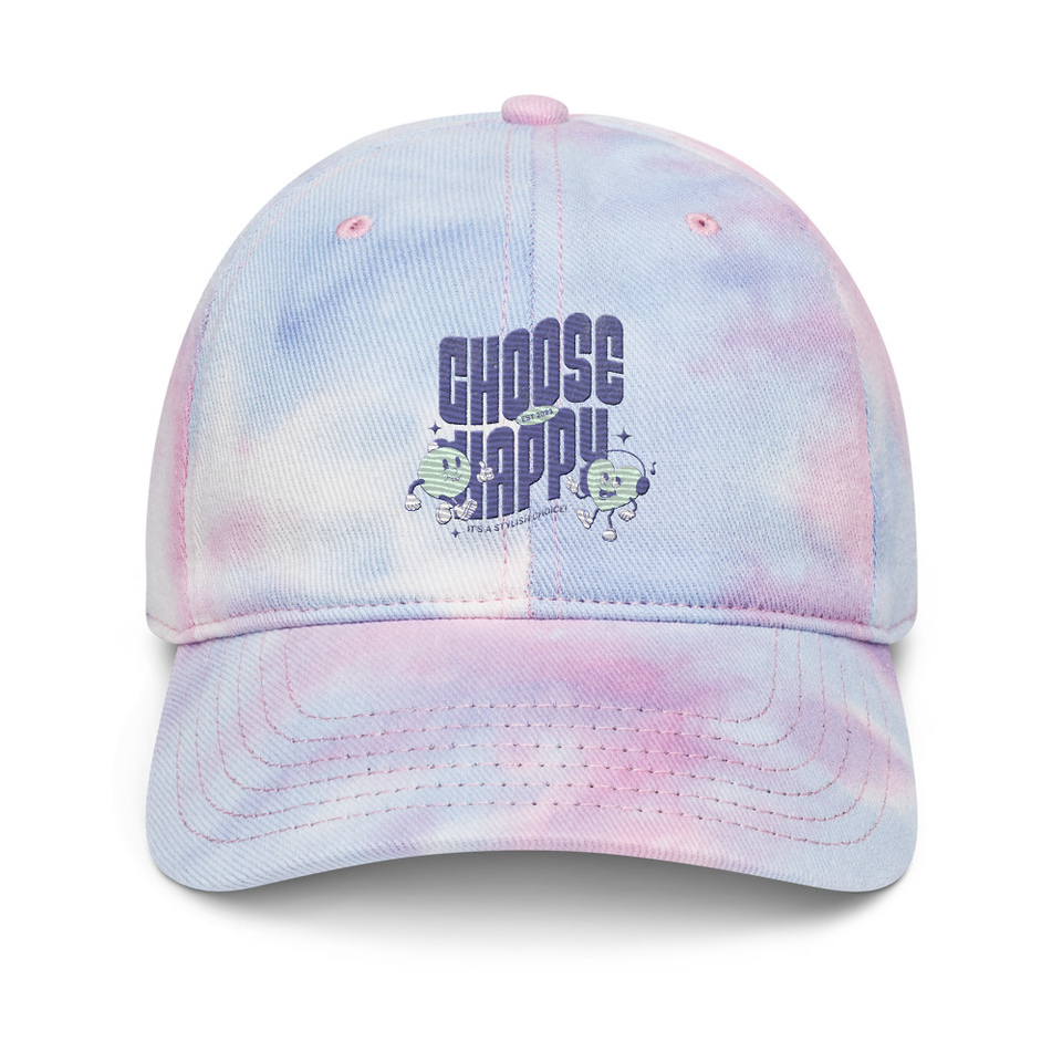 Choose Happy (2) Tie-Dye Hat