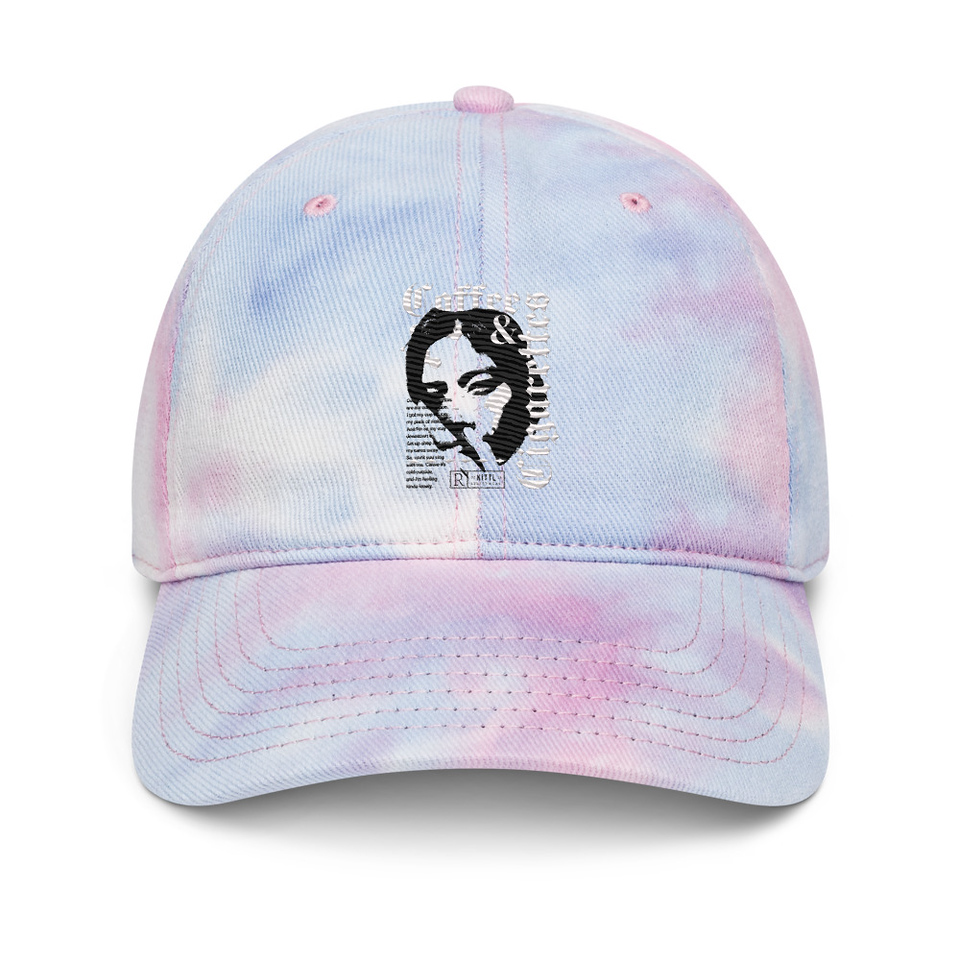 Coffee & Cigarettes Tie-Dye Hat