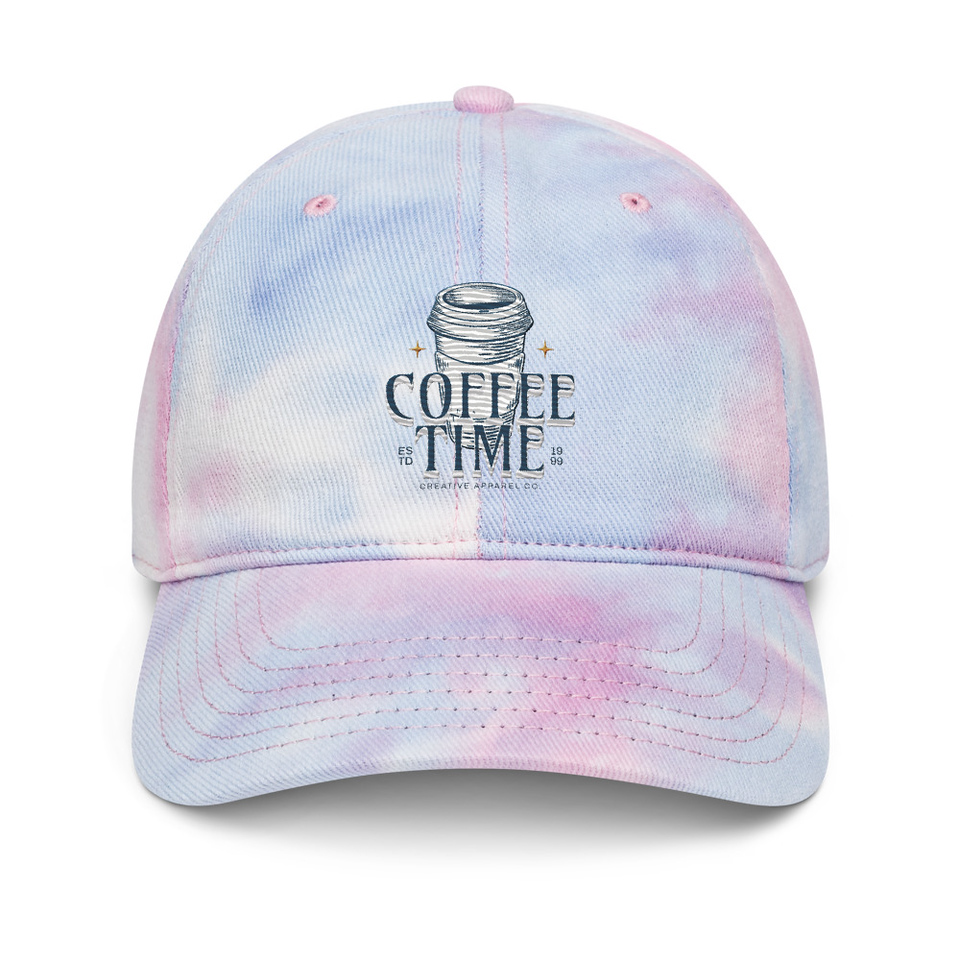 Coffee Time Tie-Dye Hat