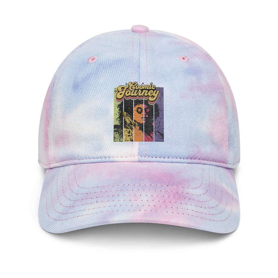 Cosmic Journey Rainbow Retro Tie-Dye Hat
