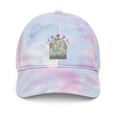 Cottagecore Frog Botanical Tie-Dye Hat