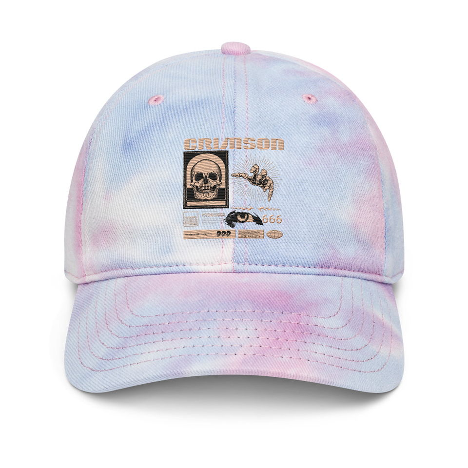 Crimson Tie-Dye Hat