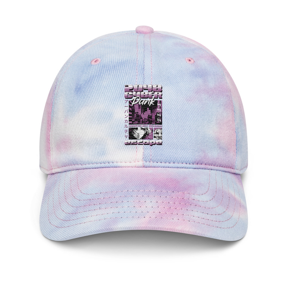 Cyber Punk Escape - Japanese Anime Tie-Dye Hat