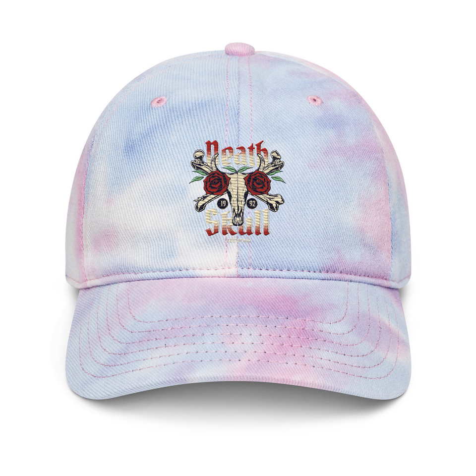 Death Skull - Flower Tie-Dye Hat