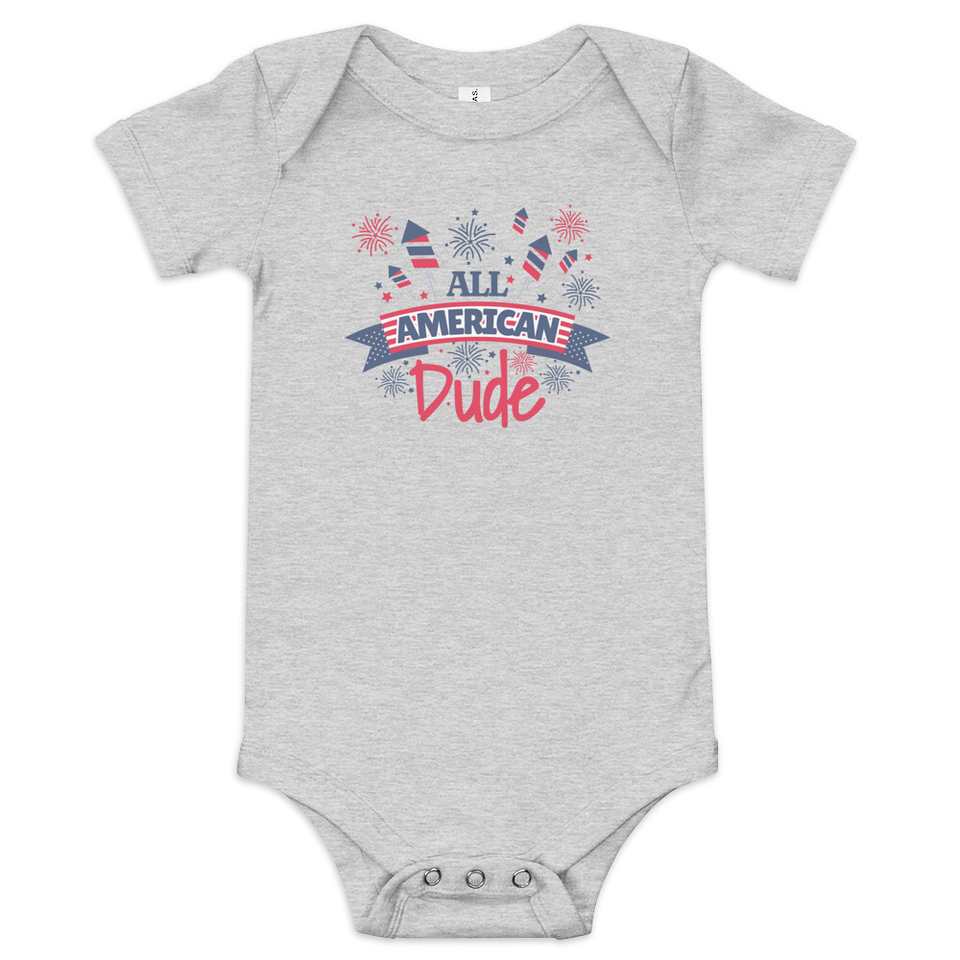 All American Baby Short Sleeve One Piece