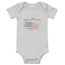 America - Land Of The Free Baby Short Sleeve One Piece