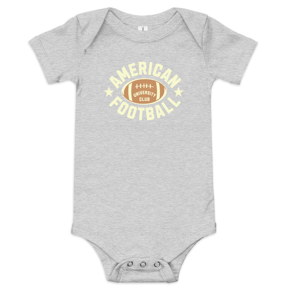 American Football - Athletic Sports Baby Short Sleeve One Piece