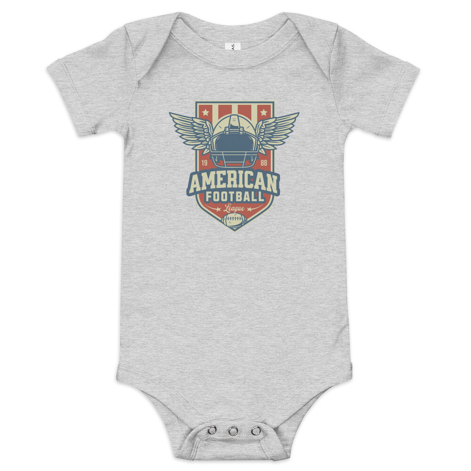 American Football League - Sports Helmet Baby Short Sleeve One Piece