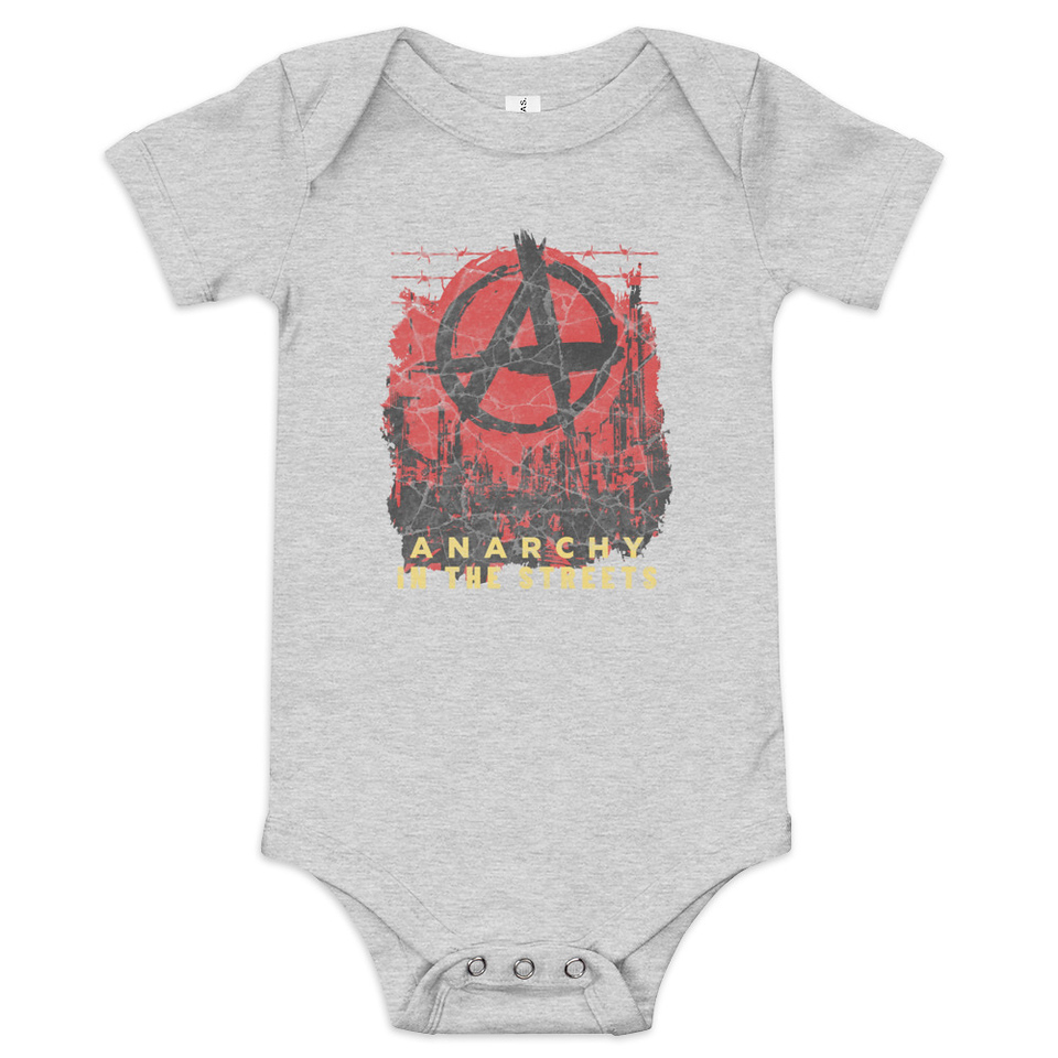 Anarchy In The Street Baby Short Sleeve One Piece