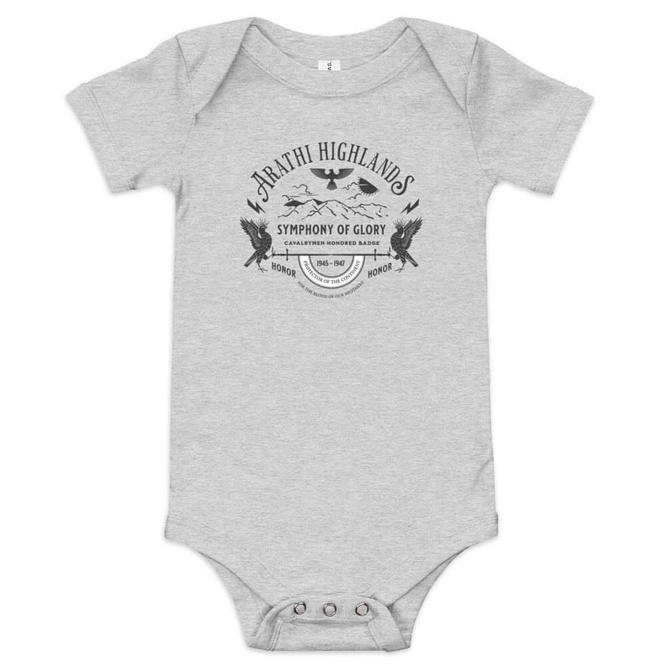 Arathi Honor Badge - Veteran Baby Short Sleeve One Piece