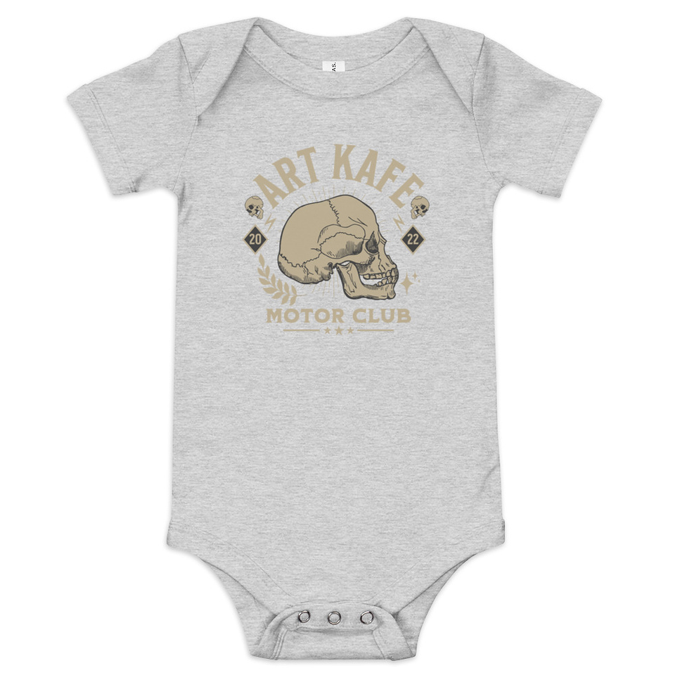 Art Kafe Motor Club Baby Short Sleeve One Piece