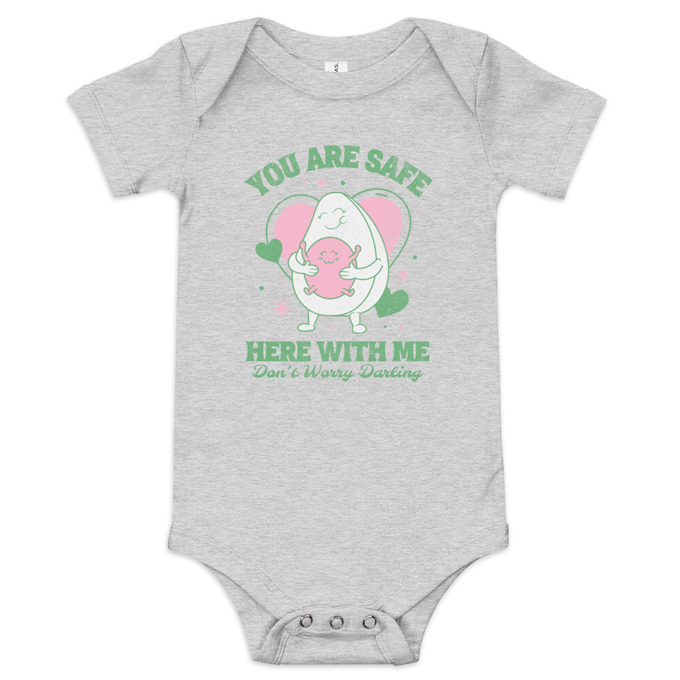 Avo Love - Typographic Cartoon Streetwear Baby Short Sleeve One Piece