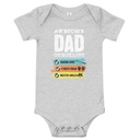 Awesome Dad Checklist Baby Short Sleeve One Piece