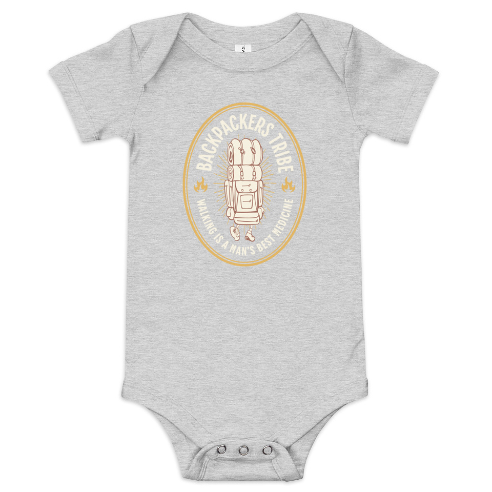 Backpackers Tribe - Adventure Badge Baby Short Sleeve One Piece