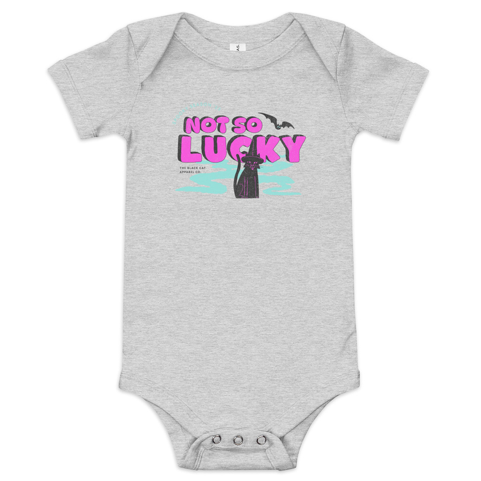 Bad Luck Kitty - Halloween Baby Short Sleeve One Piece