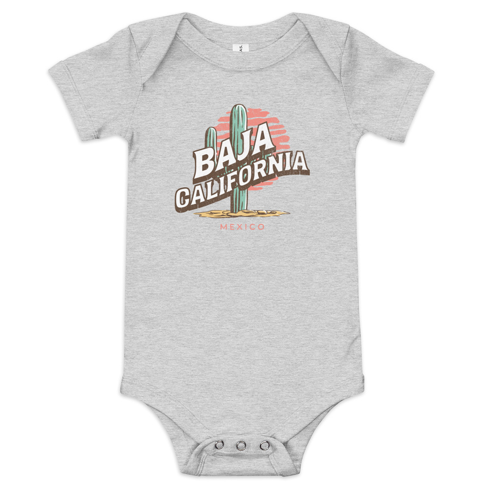 Baja Cali Mexico Baby Short Sleeve One Piece