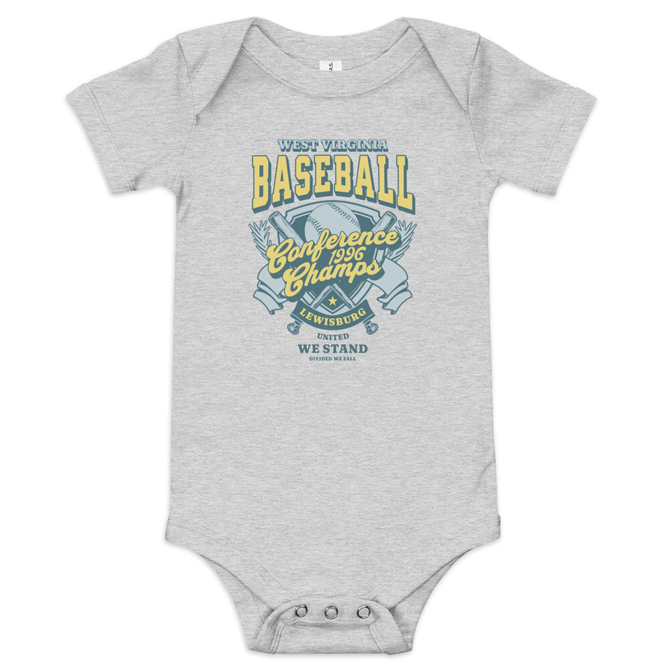 Baseball Conference Championships - Athlectic Badge Baby Short Sleeve One Piece