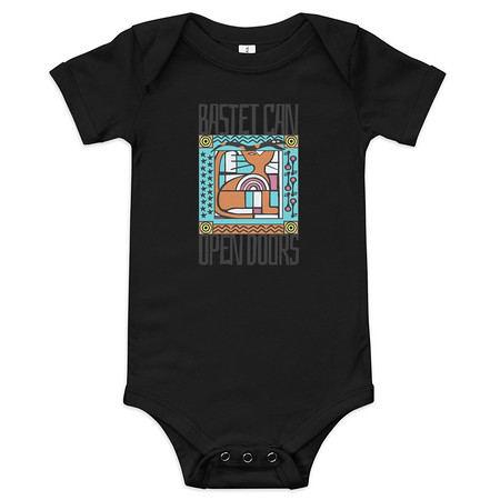 Bastet can Open Doors Baby Short Sleeve One Piece
